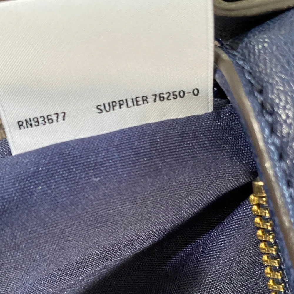 Liz Claiborne Blue Crossbody Bag with Gold Accents
